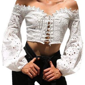 Lacey Long Sleeve Crop Top
